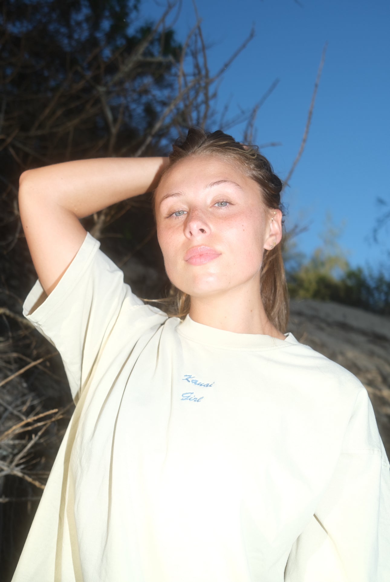 Oversized Tee in Cream